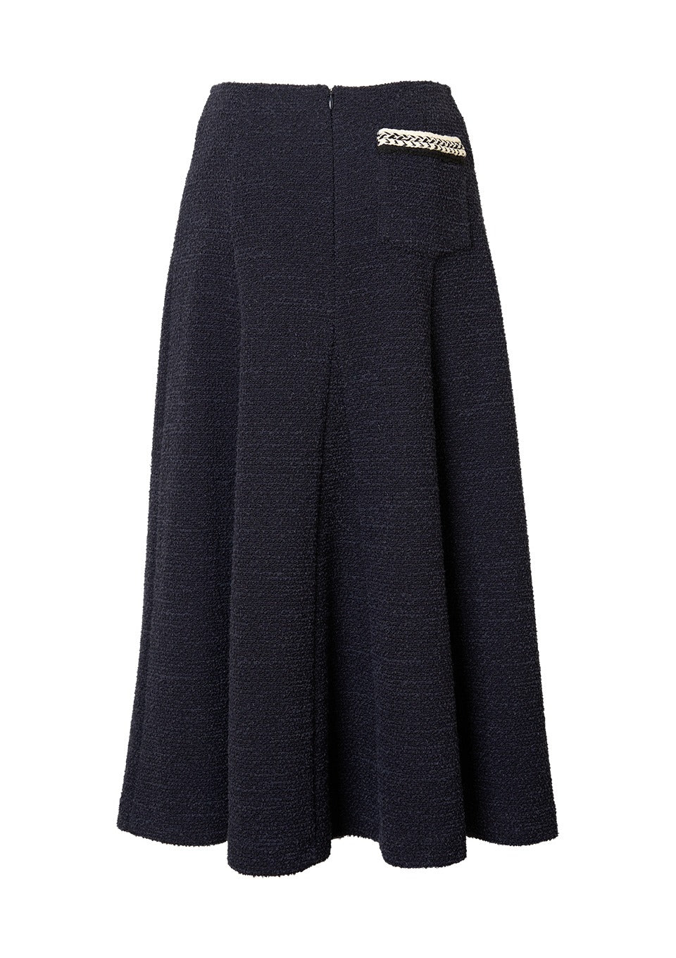 TWEED TUCK SKIRT