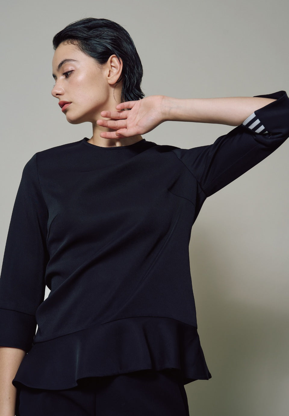 PEPLUM FLARE BLOUSE