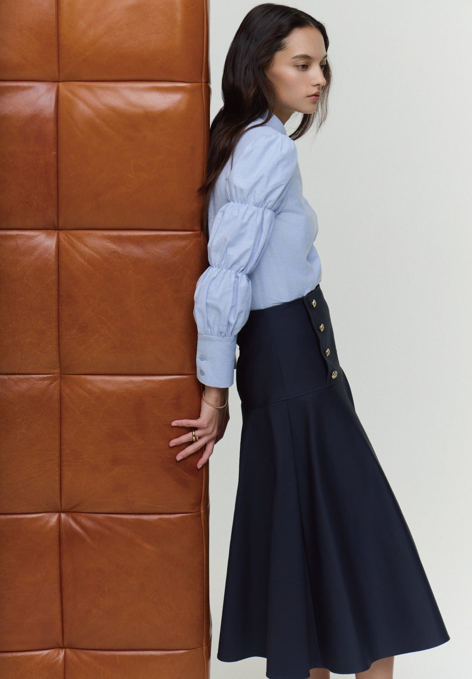 TIERED SLEEVES BLOUSE