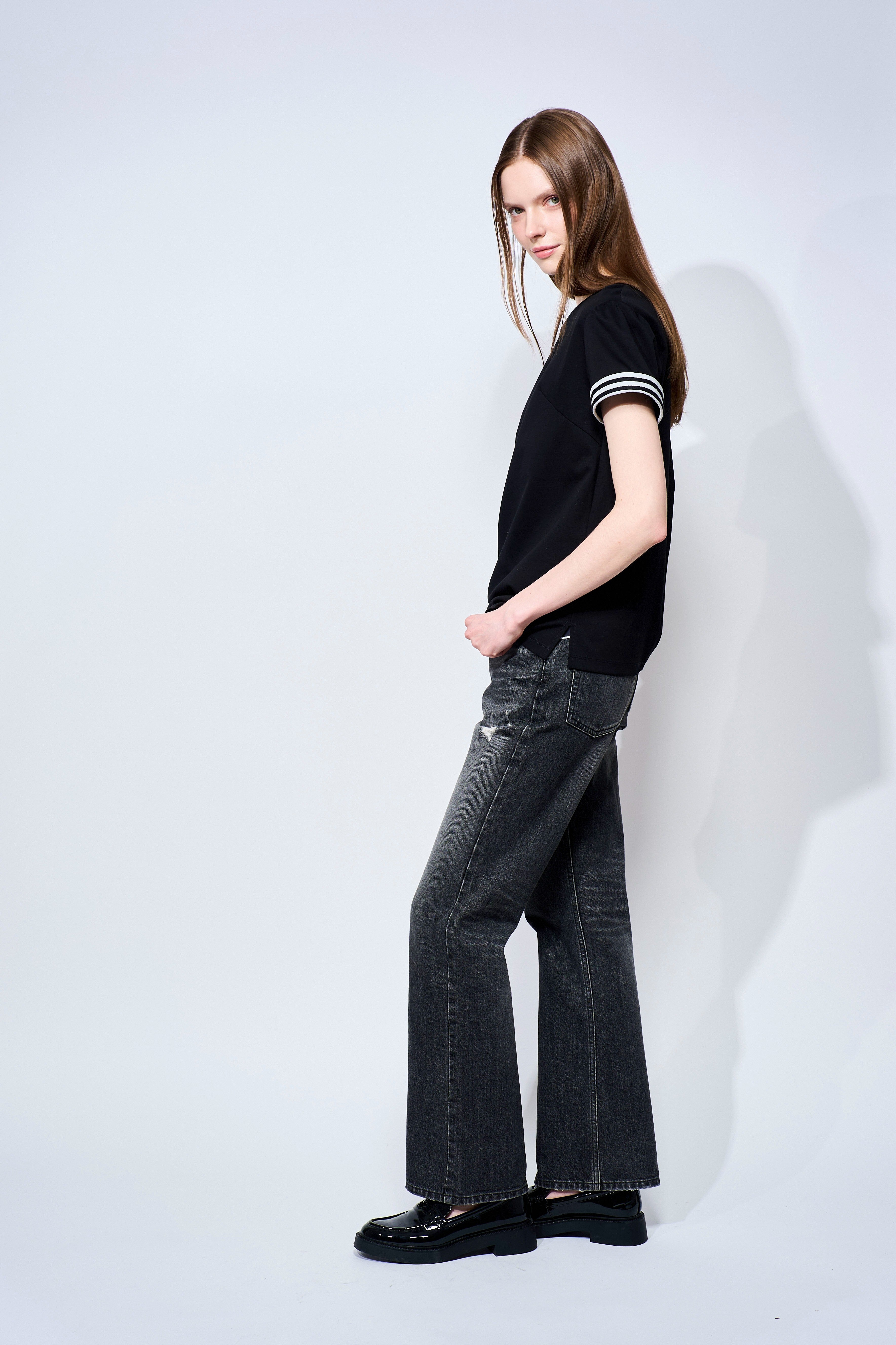 BORDER CUFF TEE