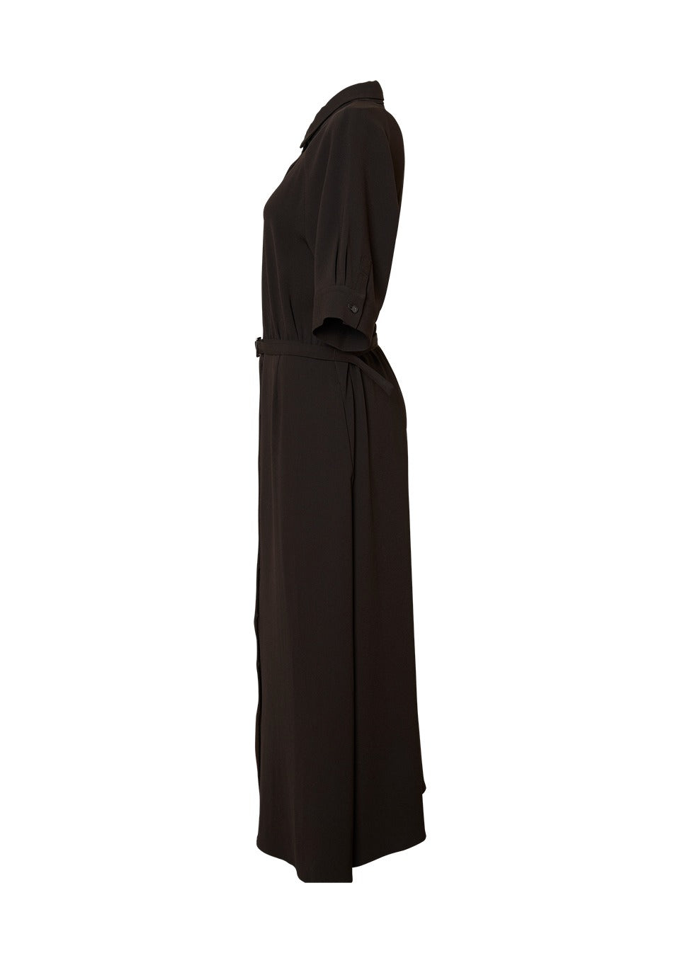BACK SATIN DRESS