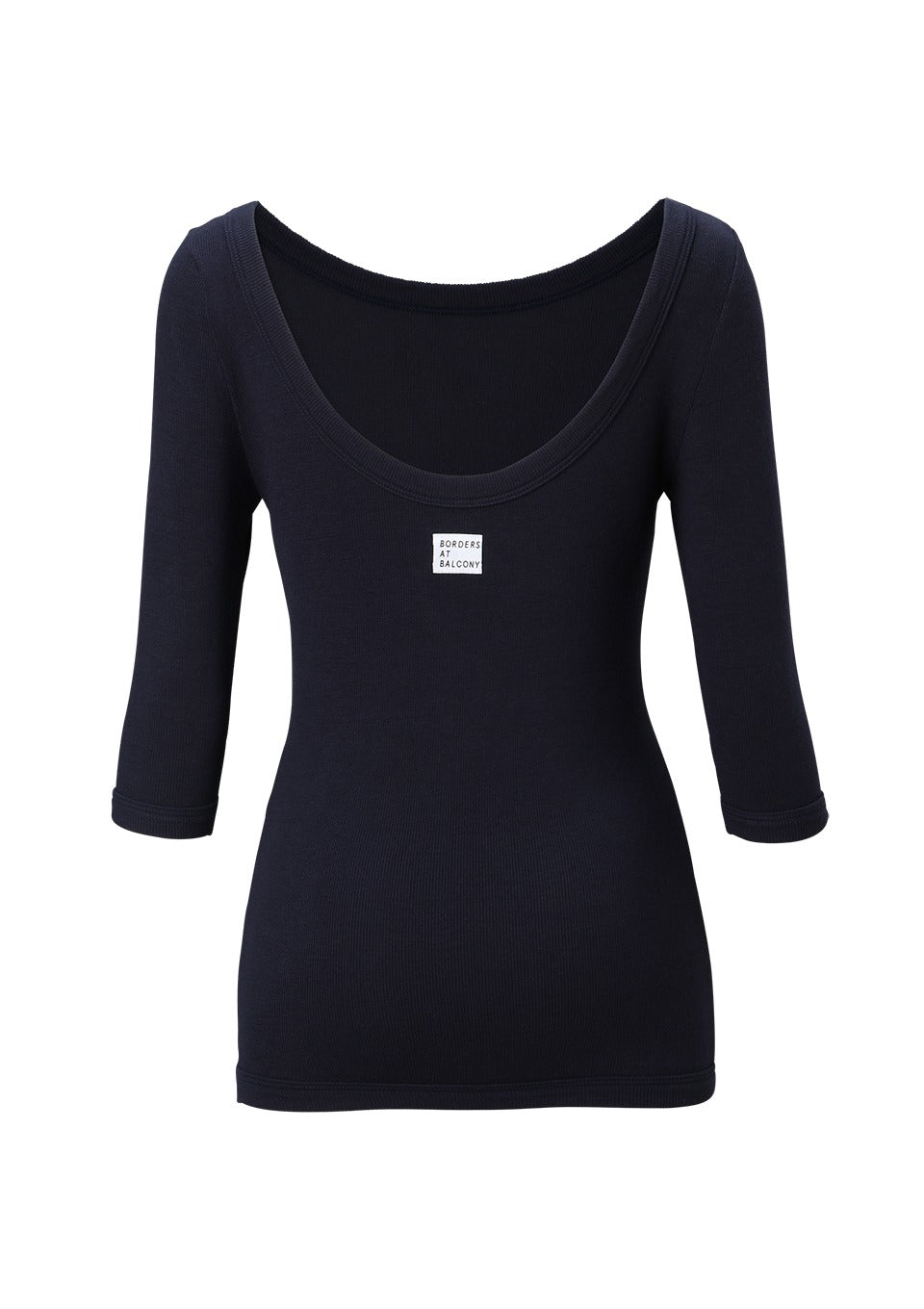 HALF SLEEVE RIB TEE
