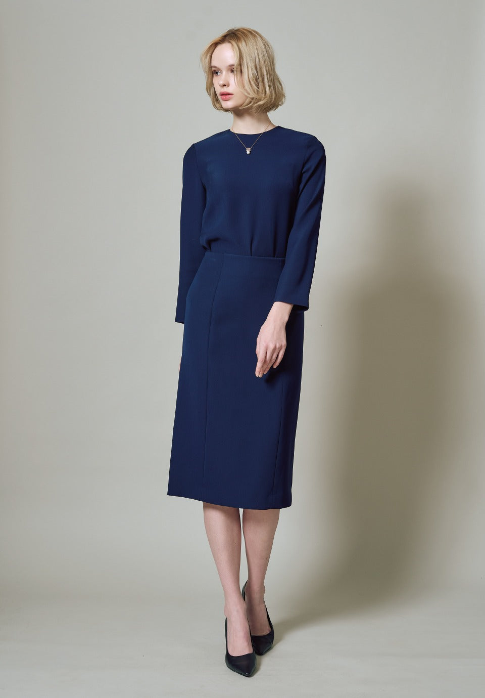BORDER CUFF BLOUSE
