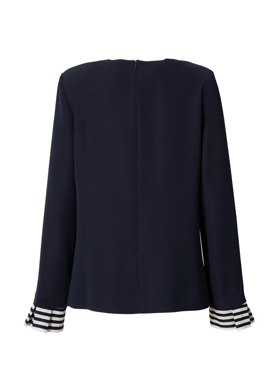 BORDER CUFF BLOUSE