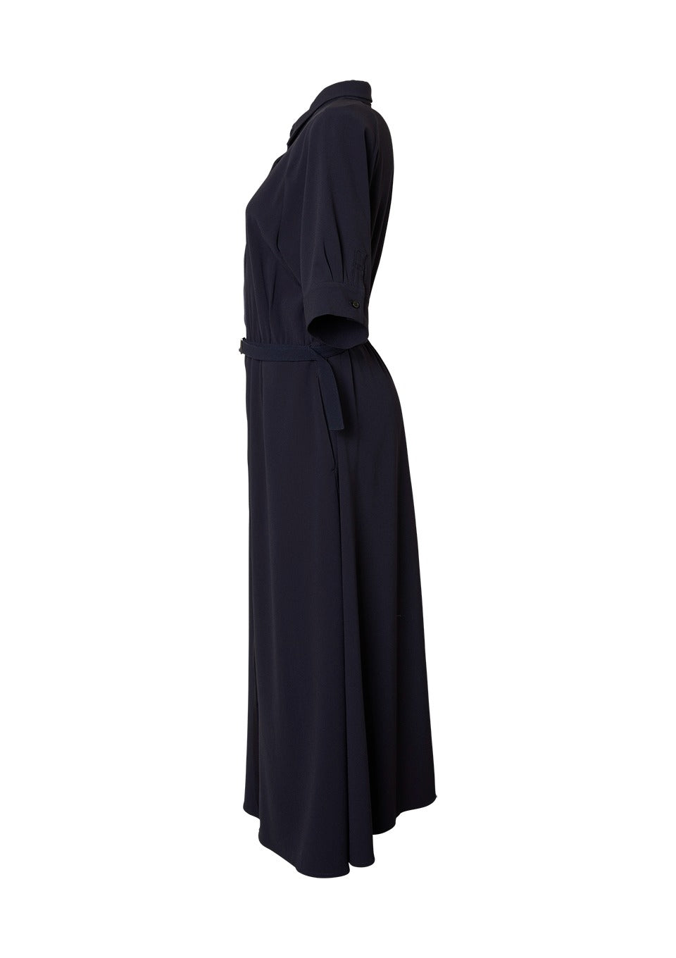 BACK SATIN DRESS