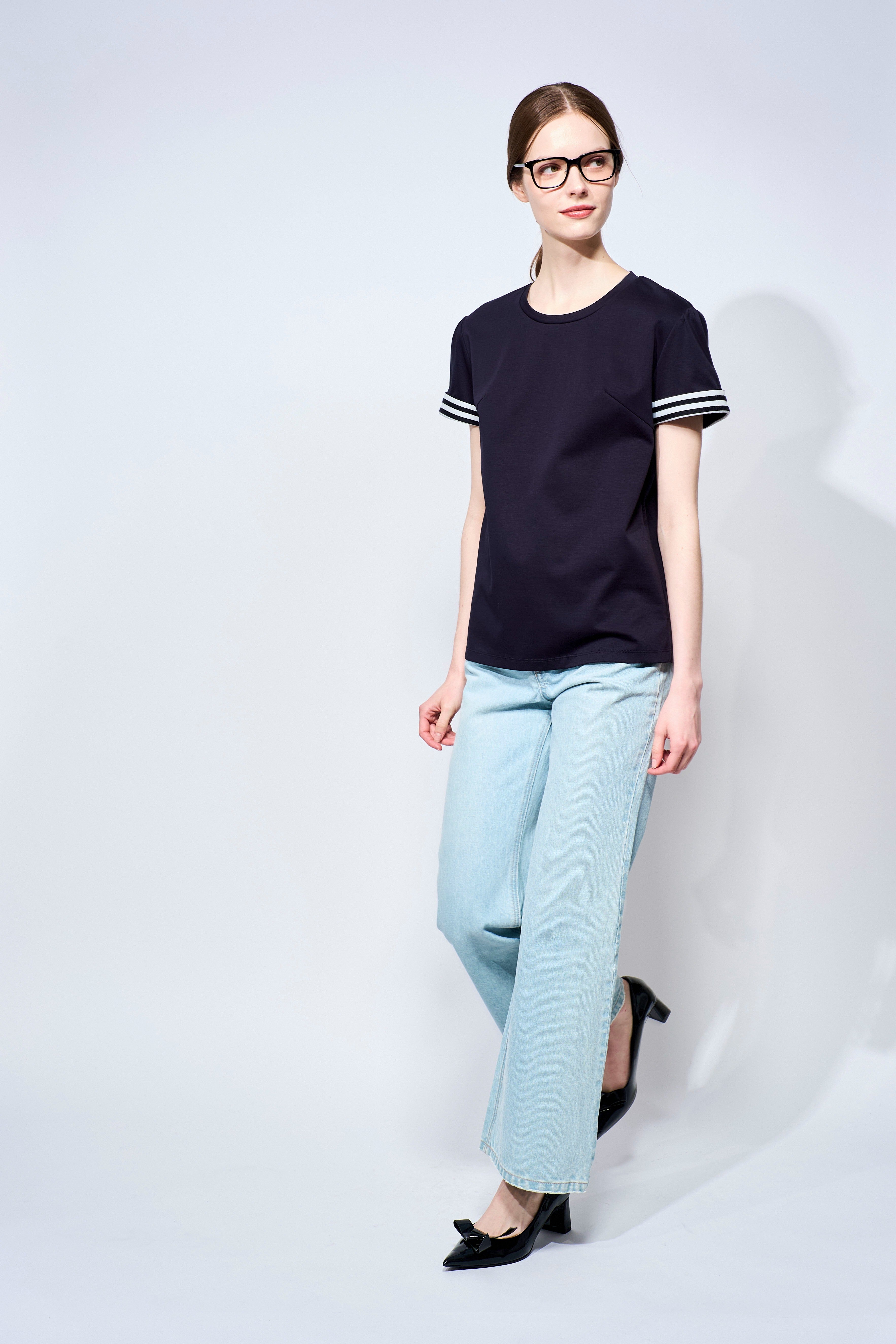 BORDER CUFF TEE