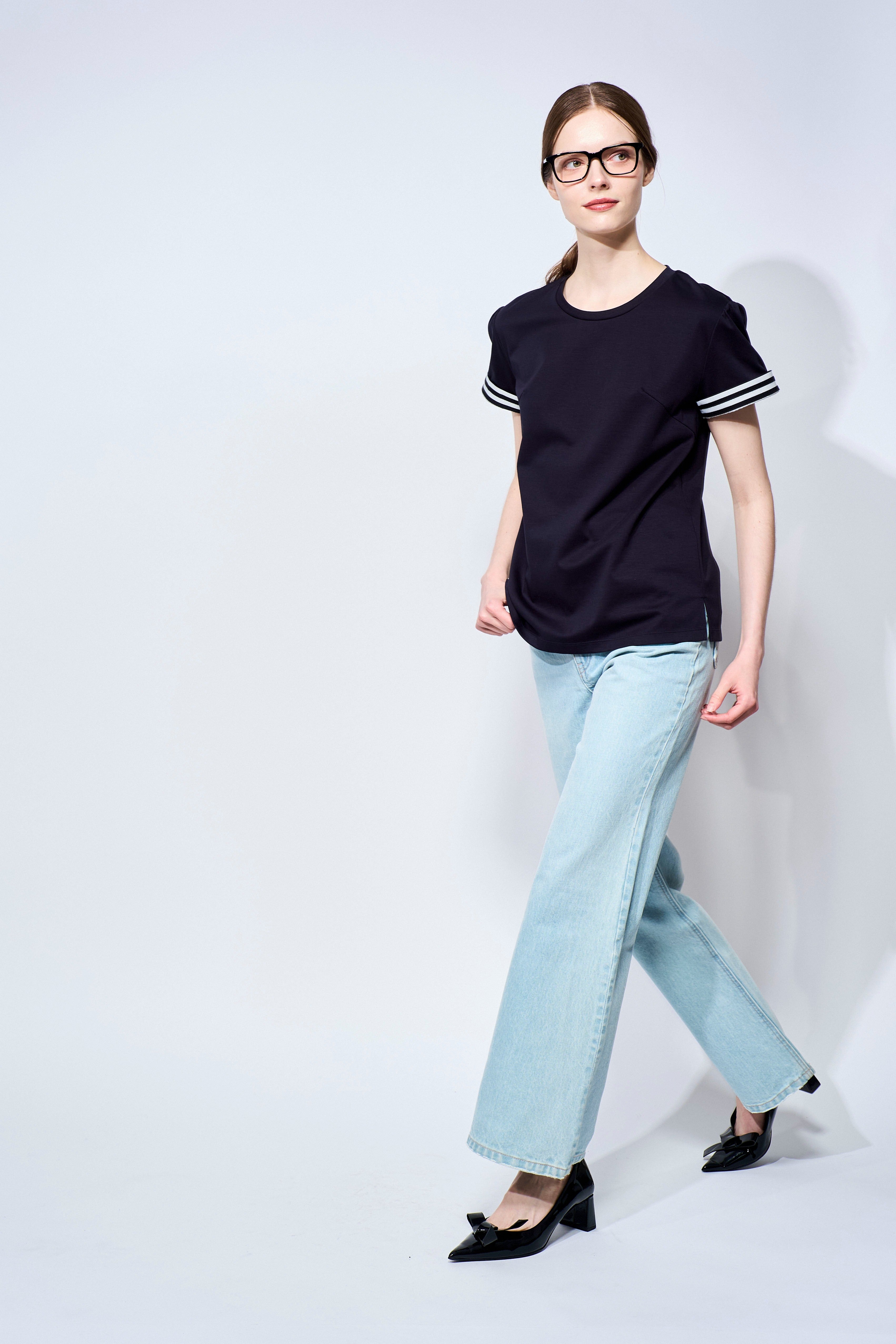 BORDER CUFF TEE