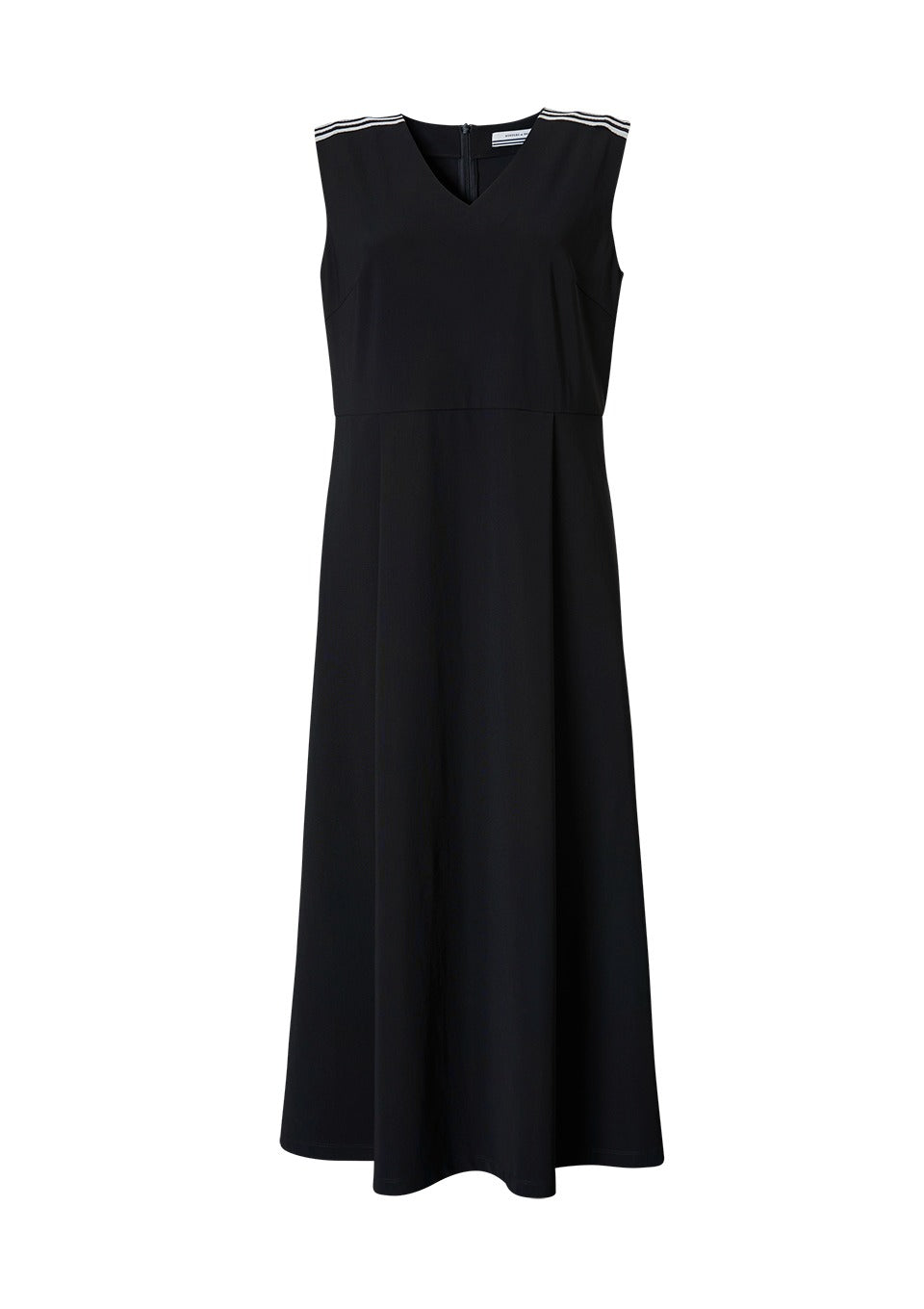 BORDER SLEEVELESS DRESS