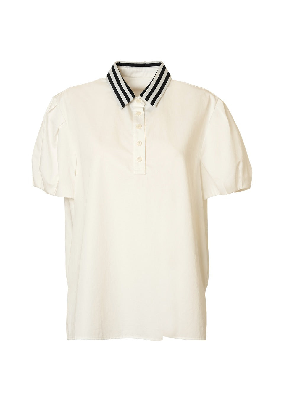 BORDERS BARCONY ホワイト ティアードシャツ COTTON SHIRT