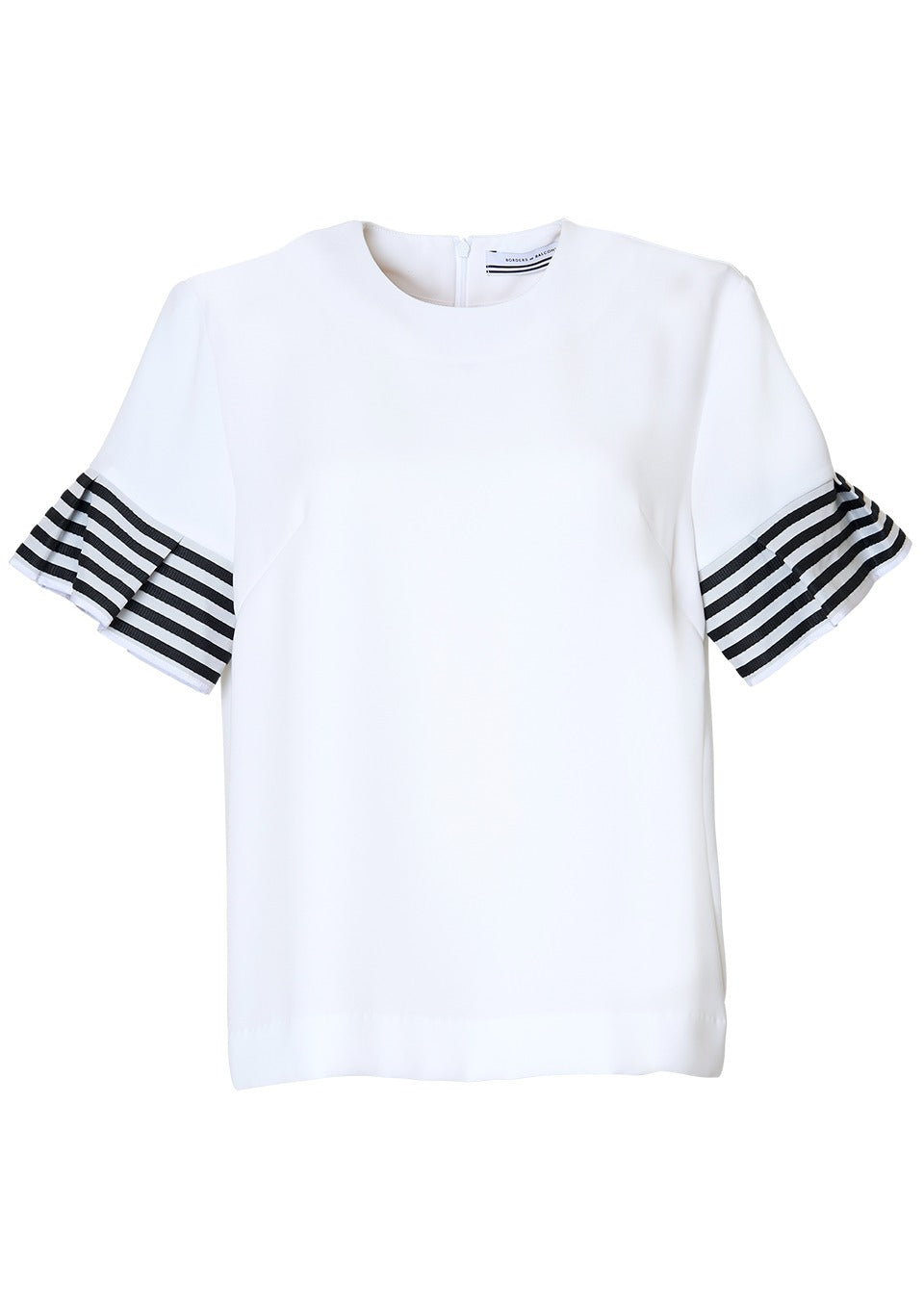 FLARE SLEEVES TWILL BLOUSE