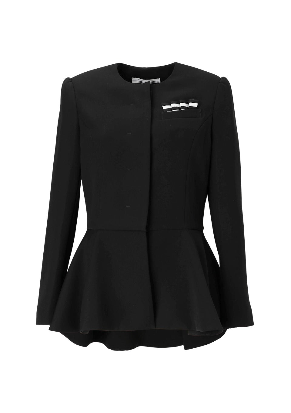 ジャケット・アウター boarders at balcony TWILL RUFFLED JACKET TWILL RUFFLED JACKET