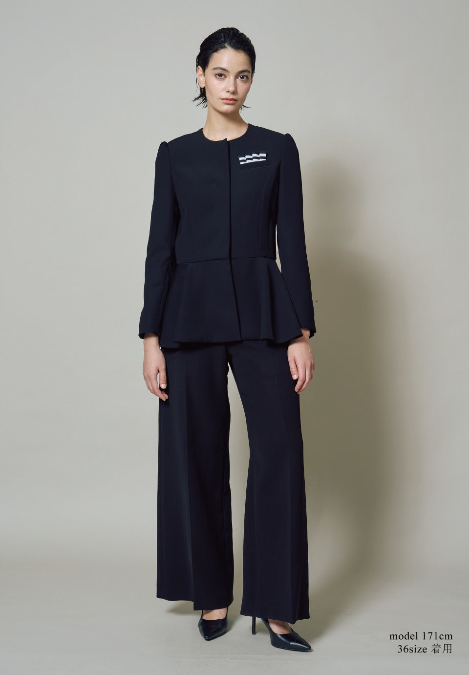 TWILL RUFFLED JACKET