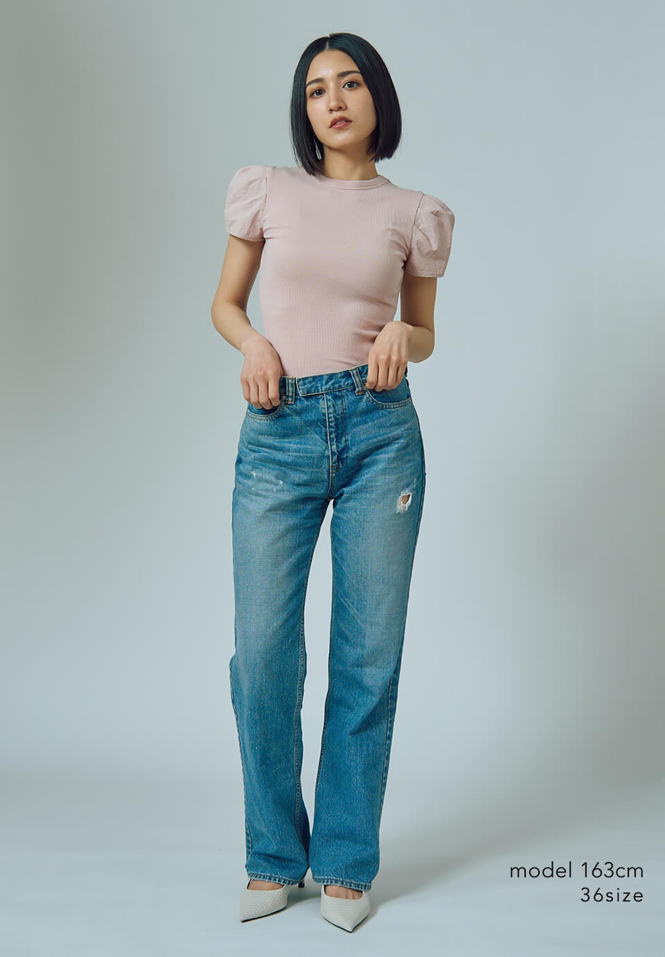 新品未使用BORDERS at BALCONY RIB PUFF TEE RIB PUFF TEE