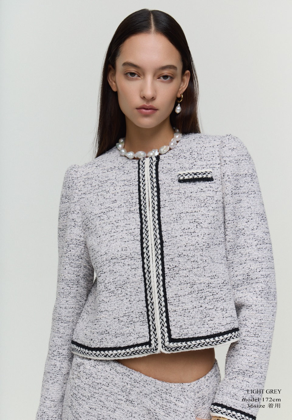 TWEED FLARE JACKET