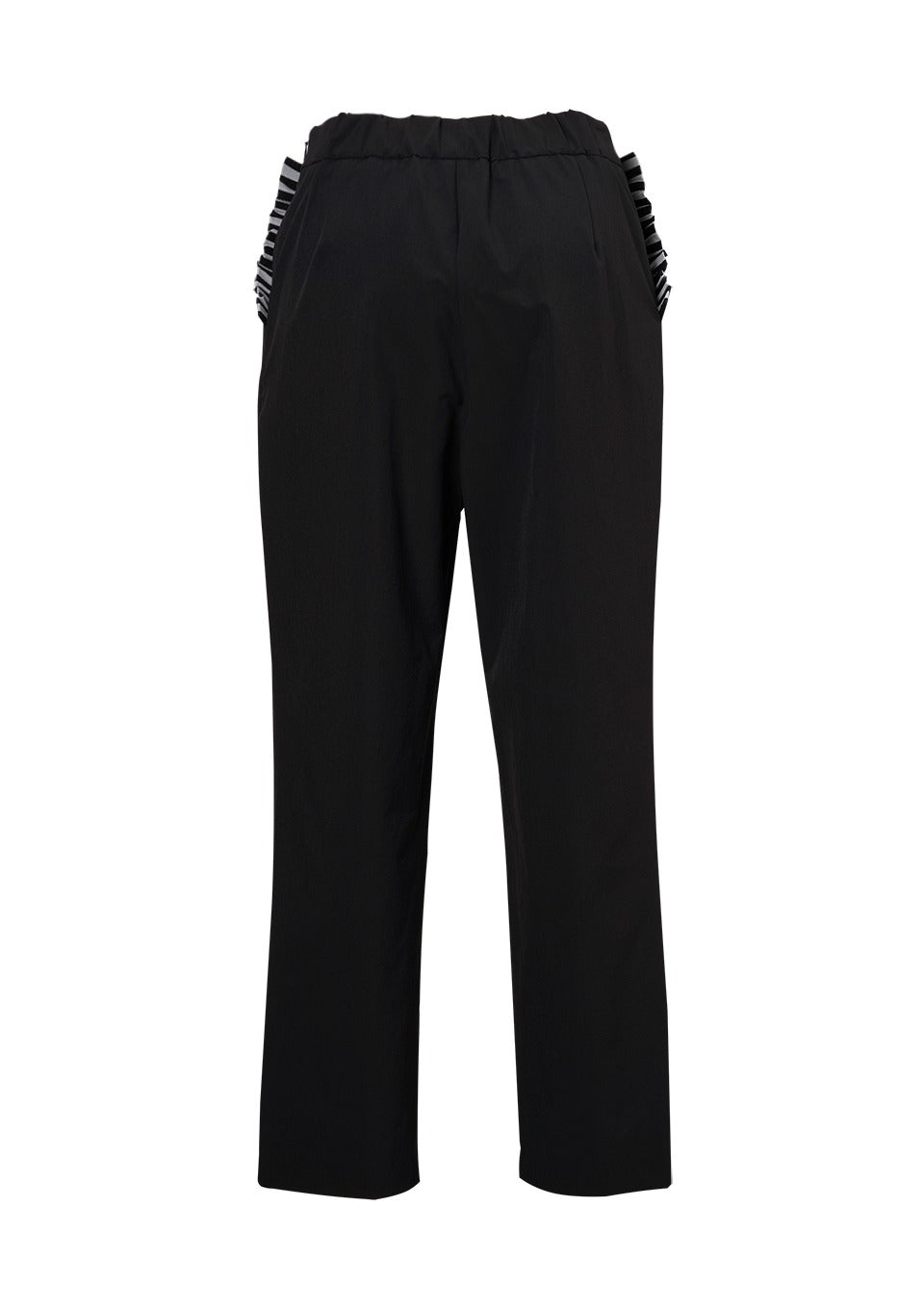 SIDE FRILL STRETCH PANTS
