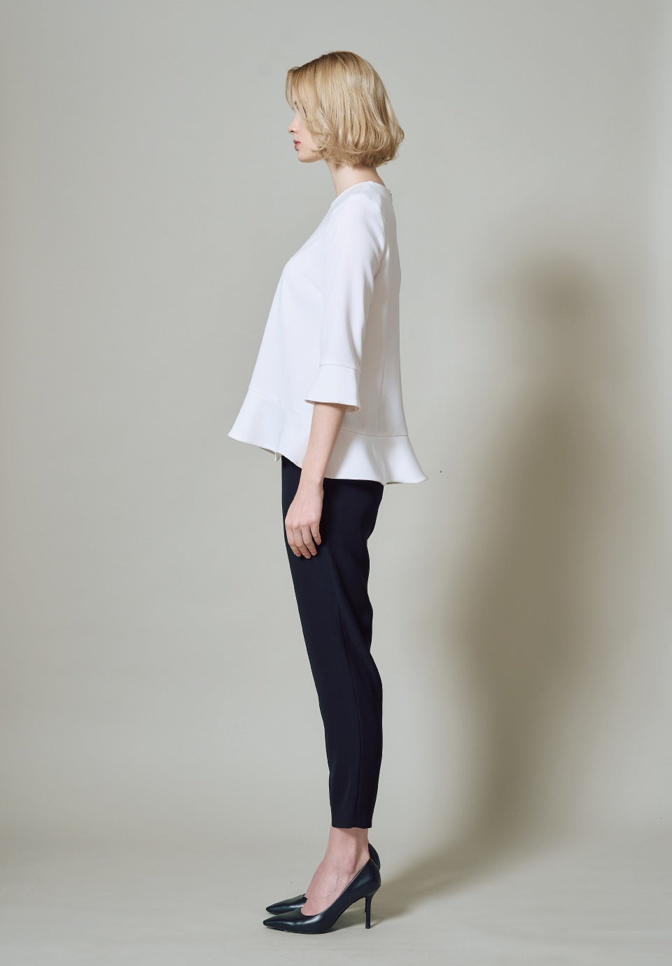 PEPLUM FLARE BLOUSE