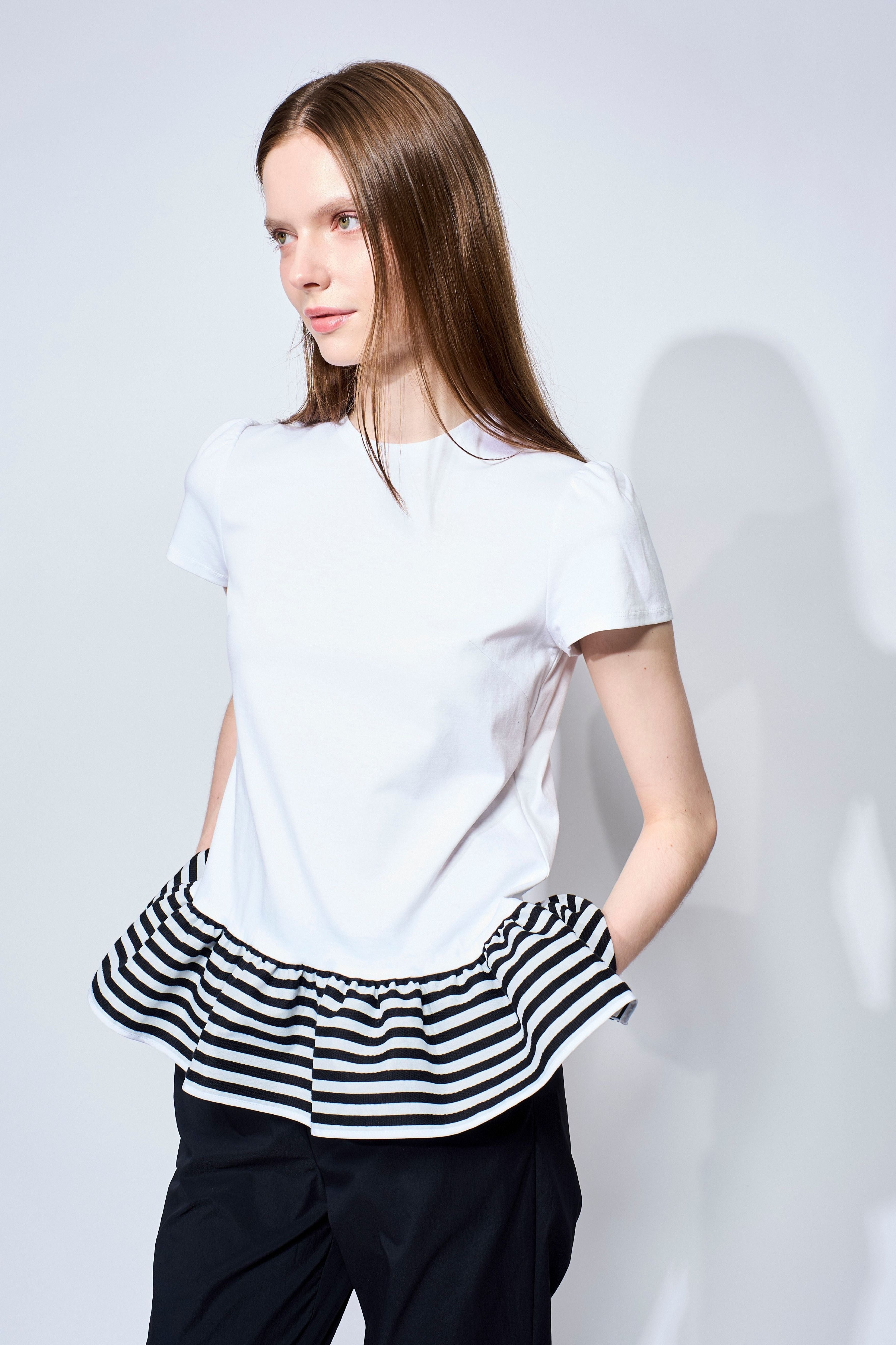 【予約販売】BASIC PEPLUM TEE