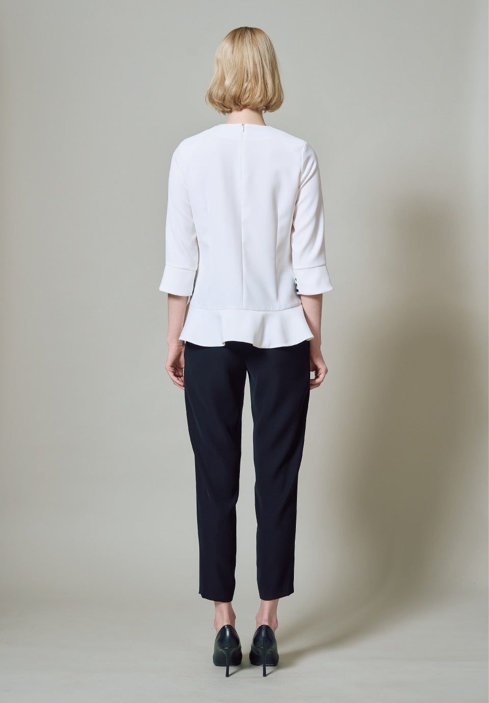 PEPLUM FLARE BLOUSE