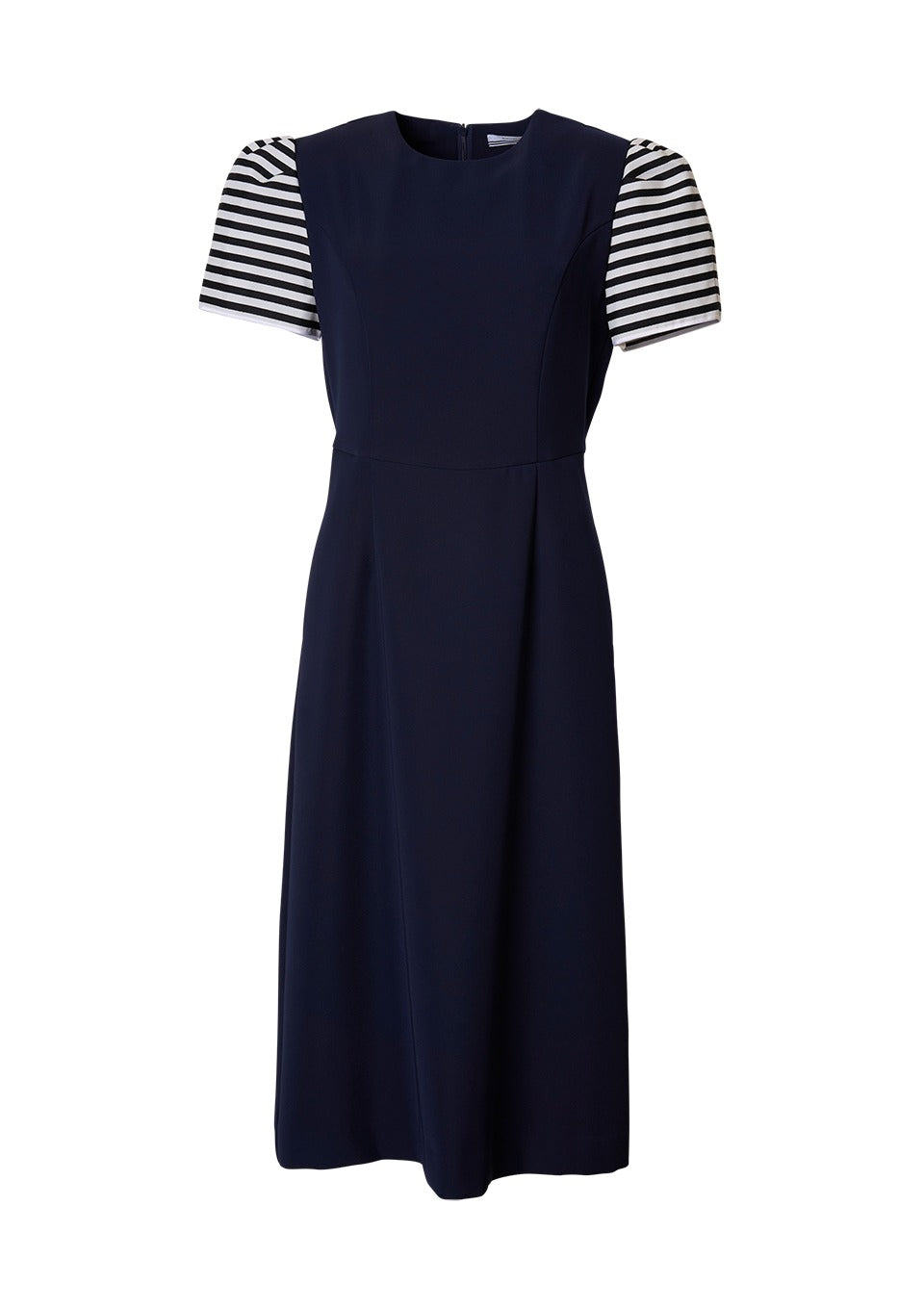 BORDER SLEEVES DRESS