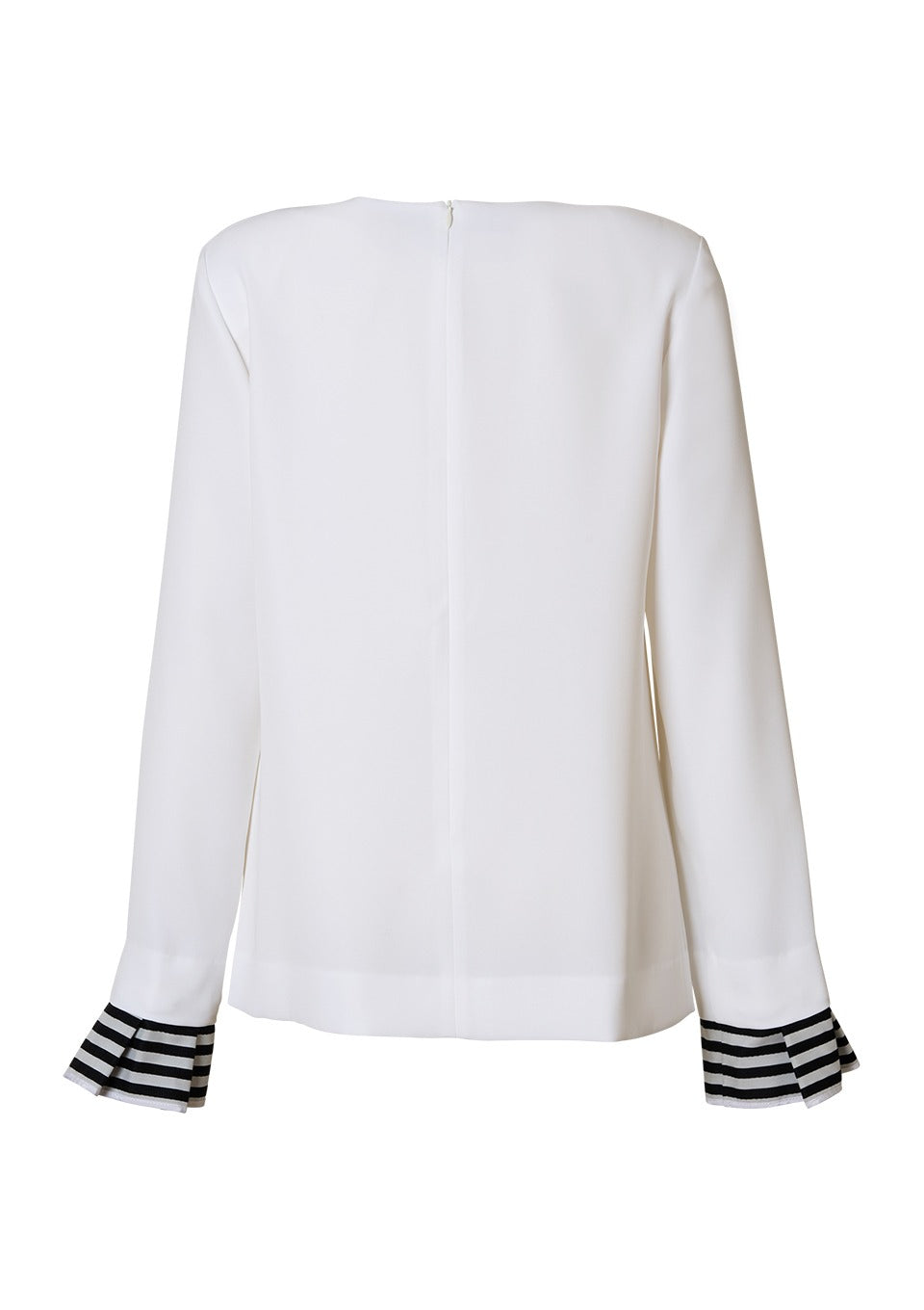 BORDER CUFF BLOUSE