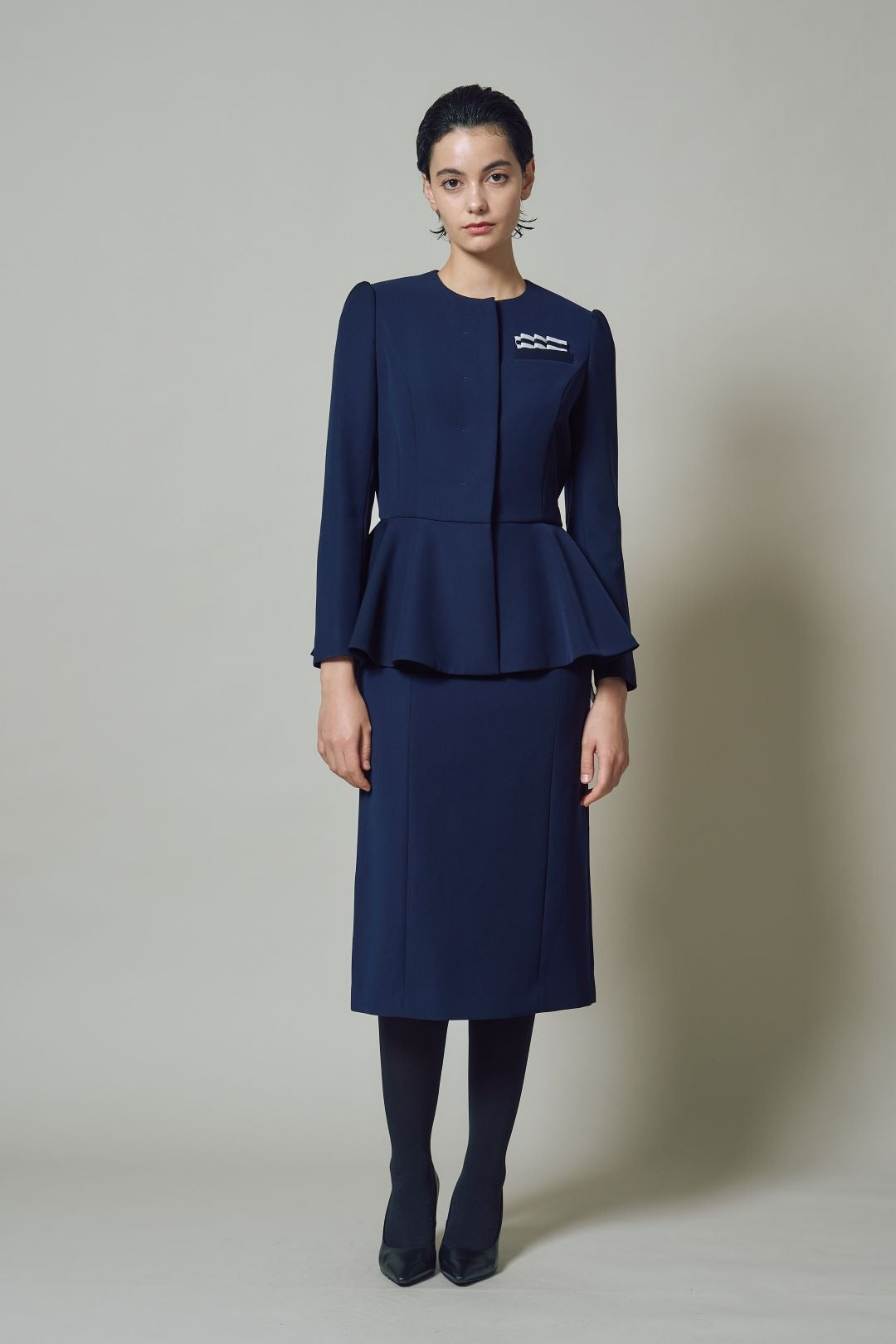 TWILL PENCIL SKIRT