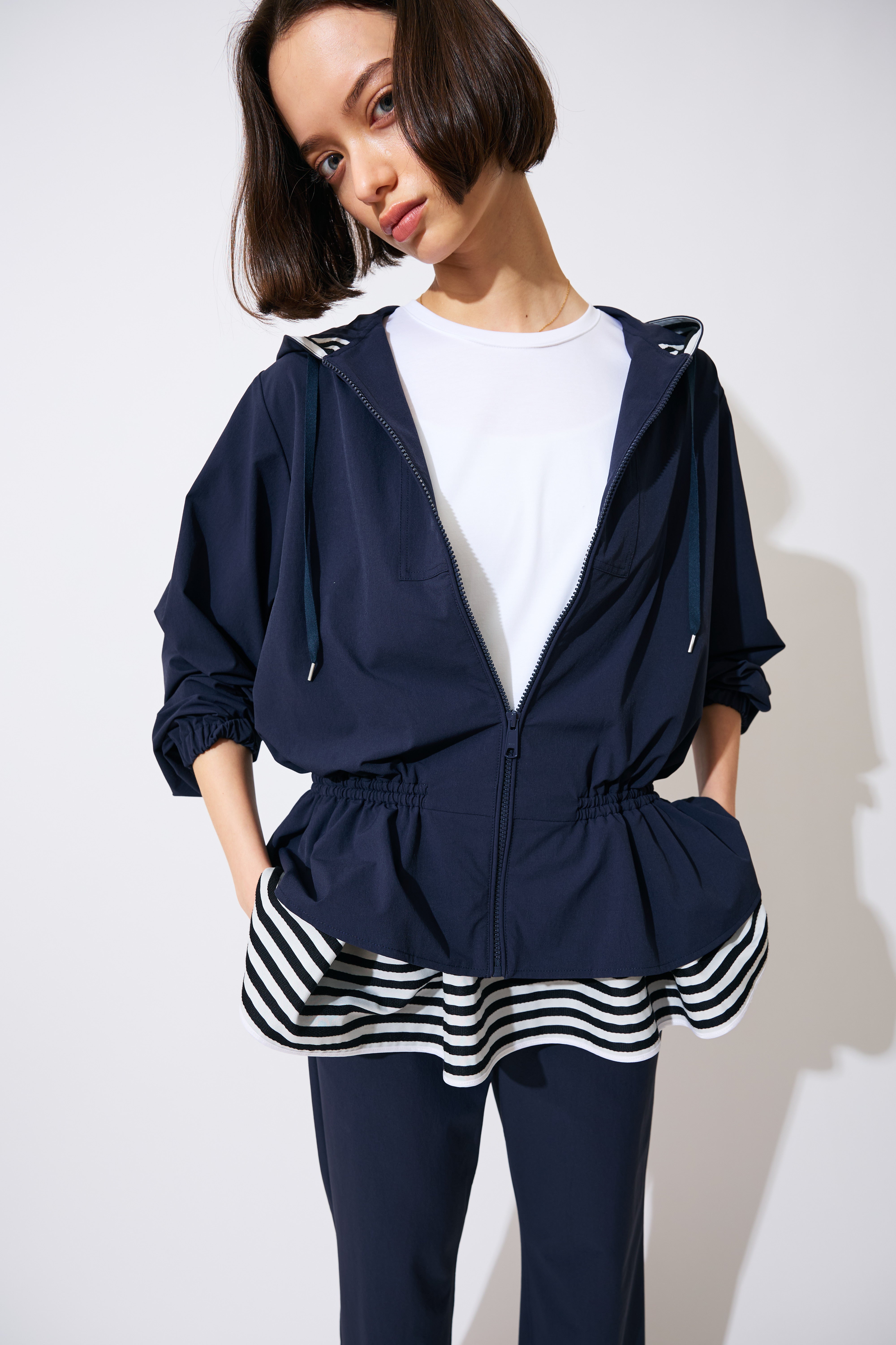 NYLON ZIP HOODIE