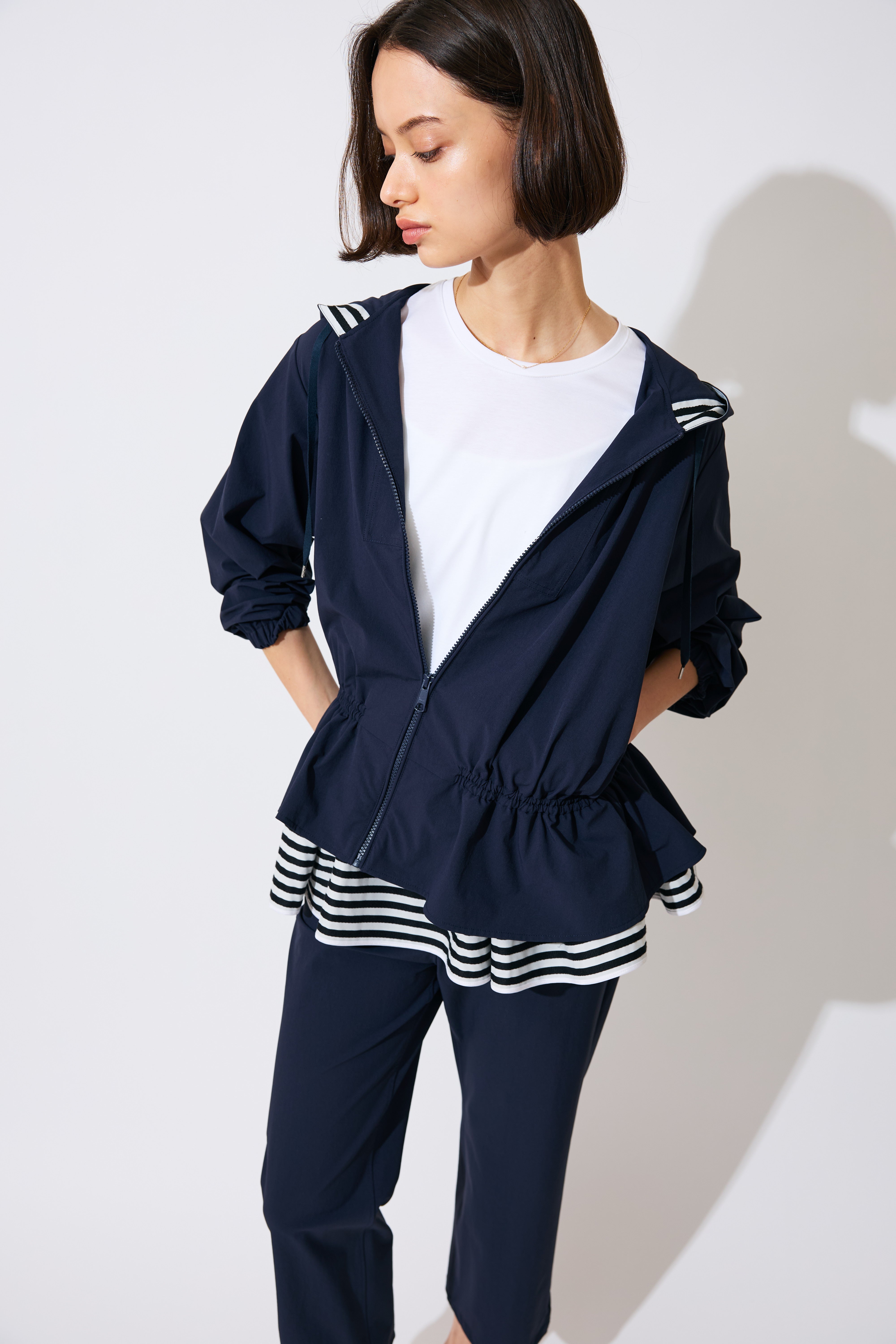 NYLON ZIP HOODIE