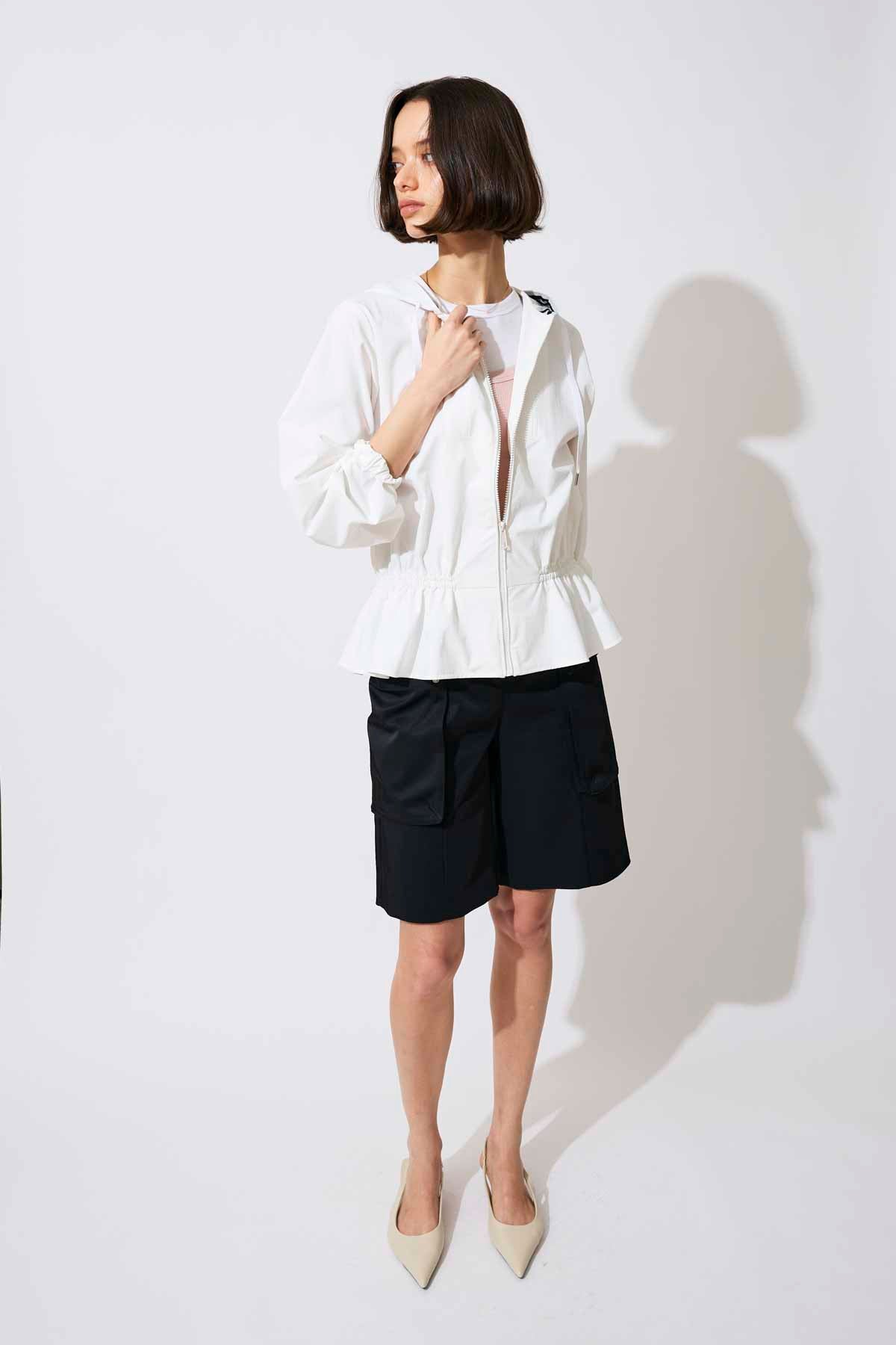 NYLON ZIP HOODIE