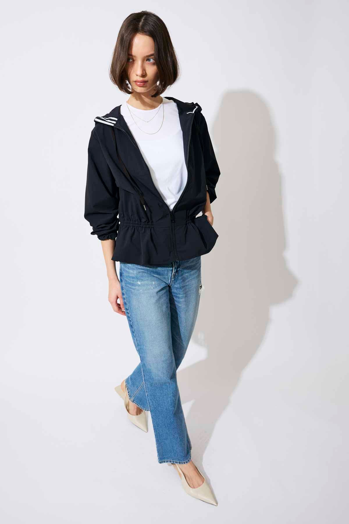 NYLON ZIP HOODIE