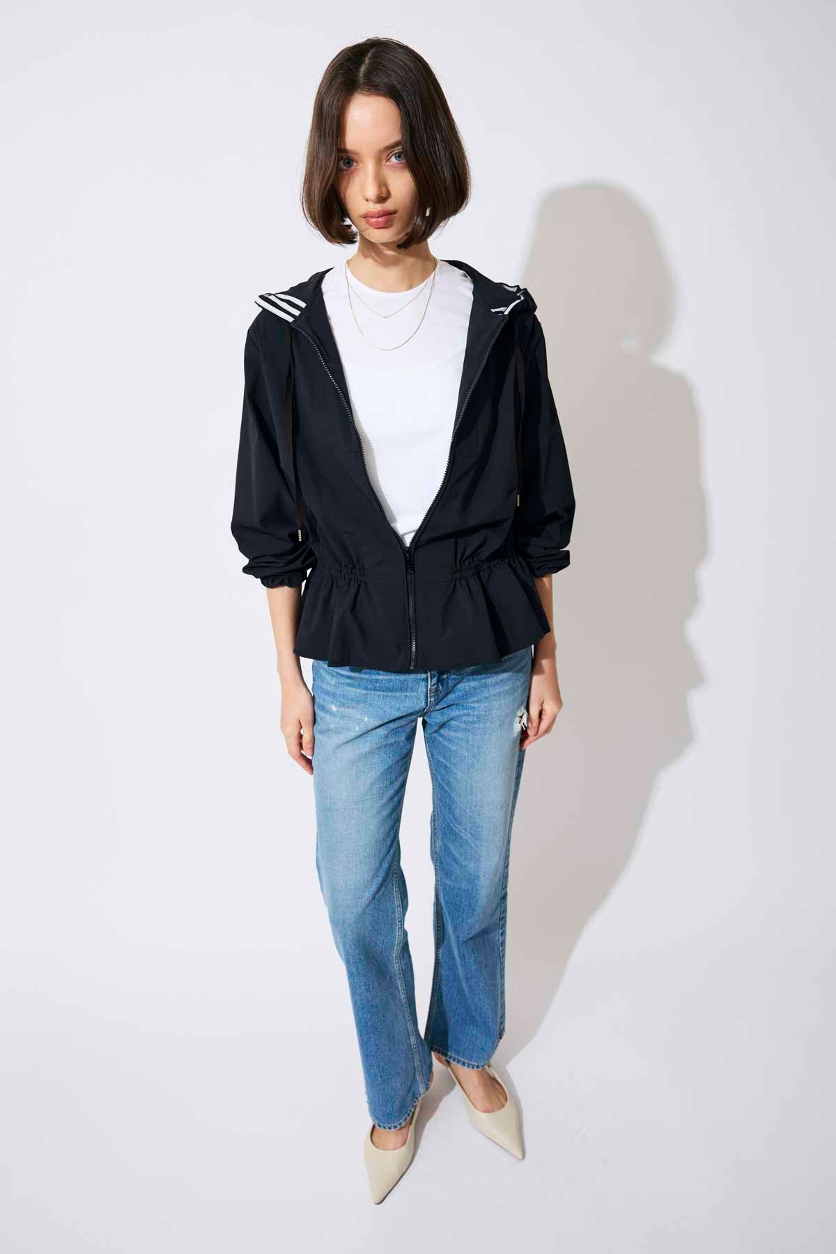 NYLON ZIP HOODIE